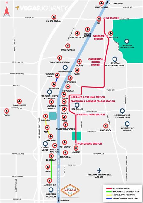 lv tram map|vegas free tram map.